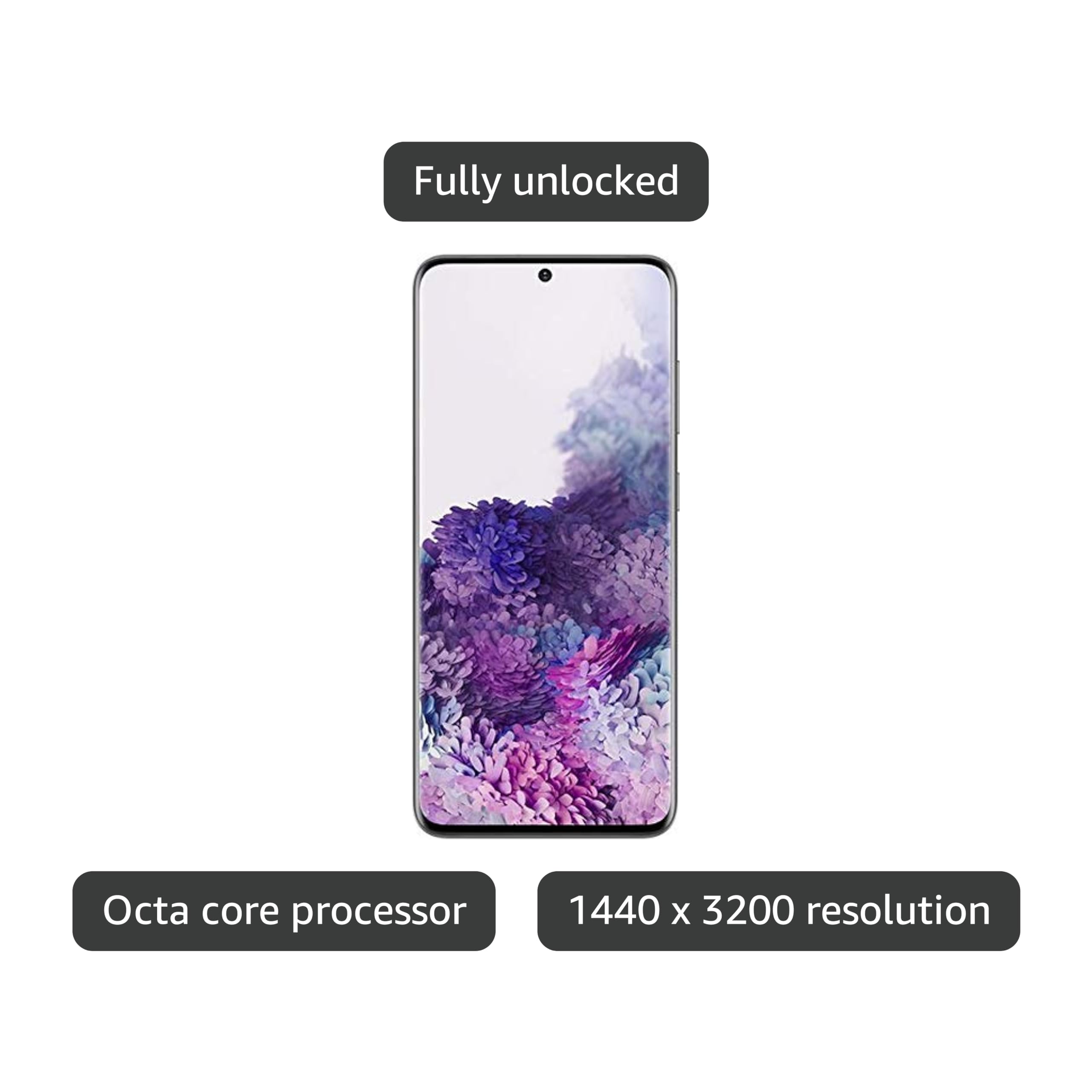 Amazon.com: Samsung Galaxy S20 5G, 128GB, Cosmic Gray - Unlocked